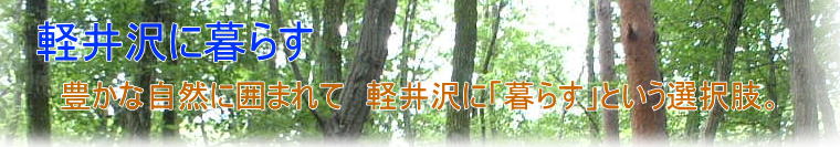 軽井沢追分の東信不動産㈱ / 軽井沢に暮らす　豊かな自然に囲まれて　軽井沢に「暮らす」という選択肢。